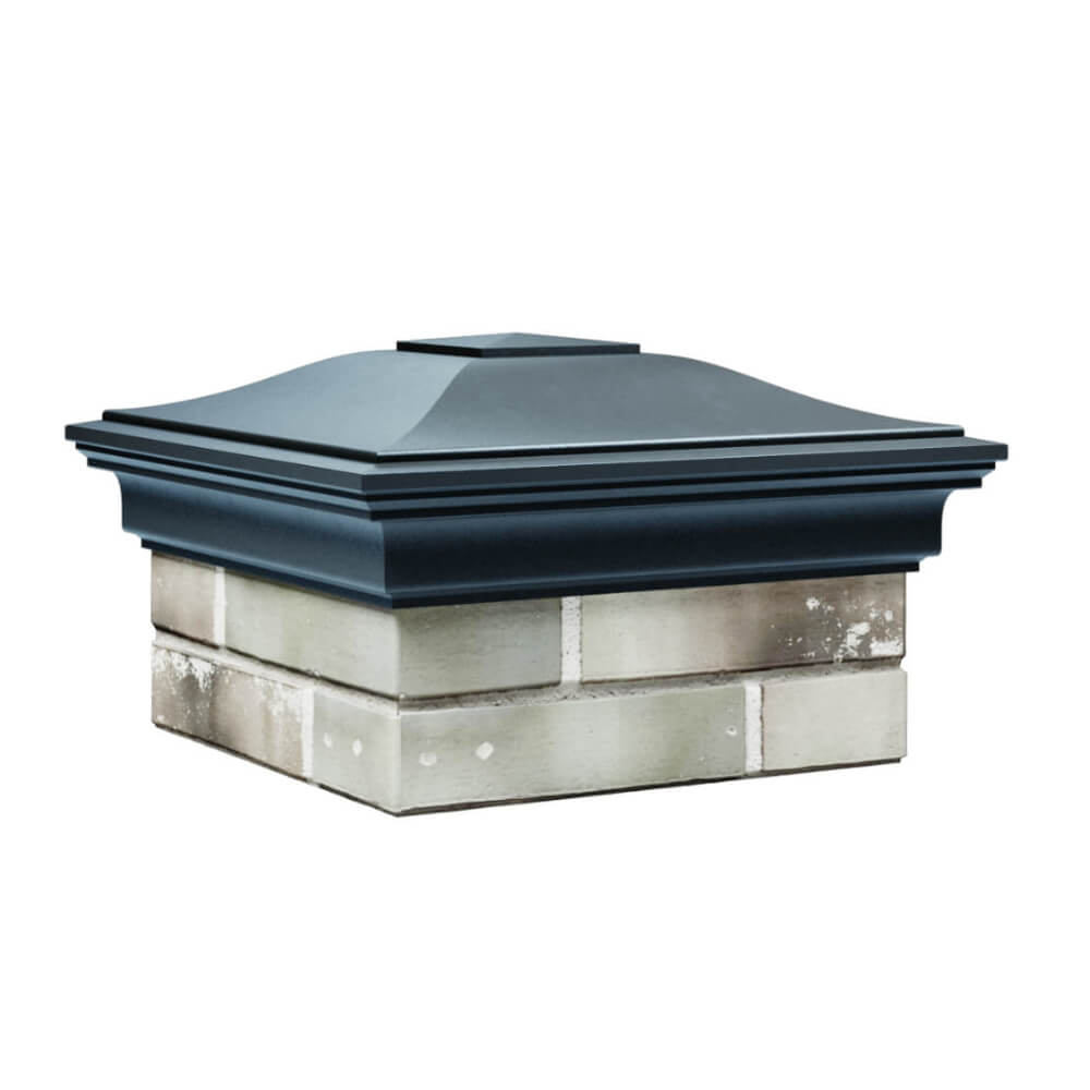 Колпак Zking Монблан Серый на столб 1.5х1.5 еврокирпича 0.7НФ (355х355мм) в Киселевске фото