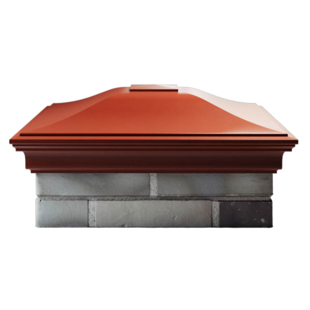 Колпак Zking Монблан Красный на столб 2х2 кирпича (515х515мм) в Киселевске фото