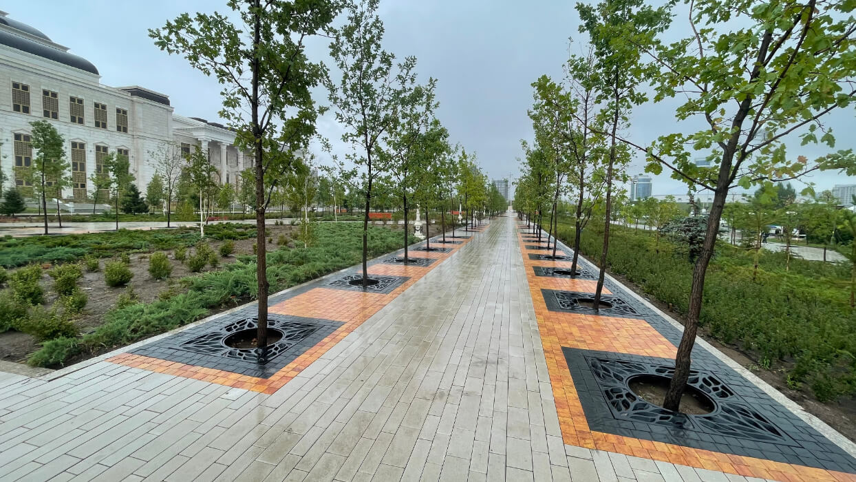 Приствольная решетка для дерева ZKING CRUST 1.2х1.2м Черная в Киселевске фото