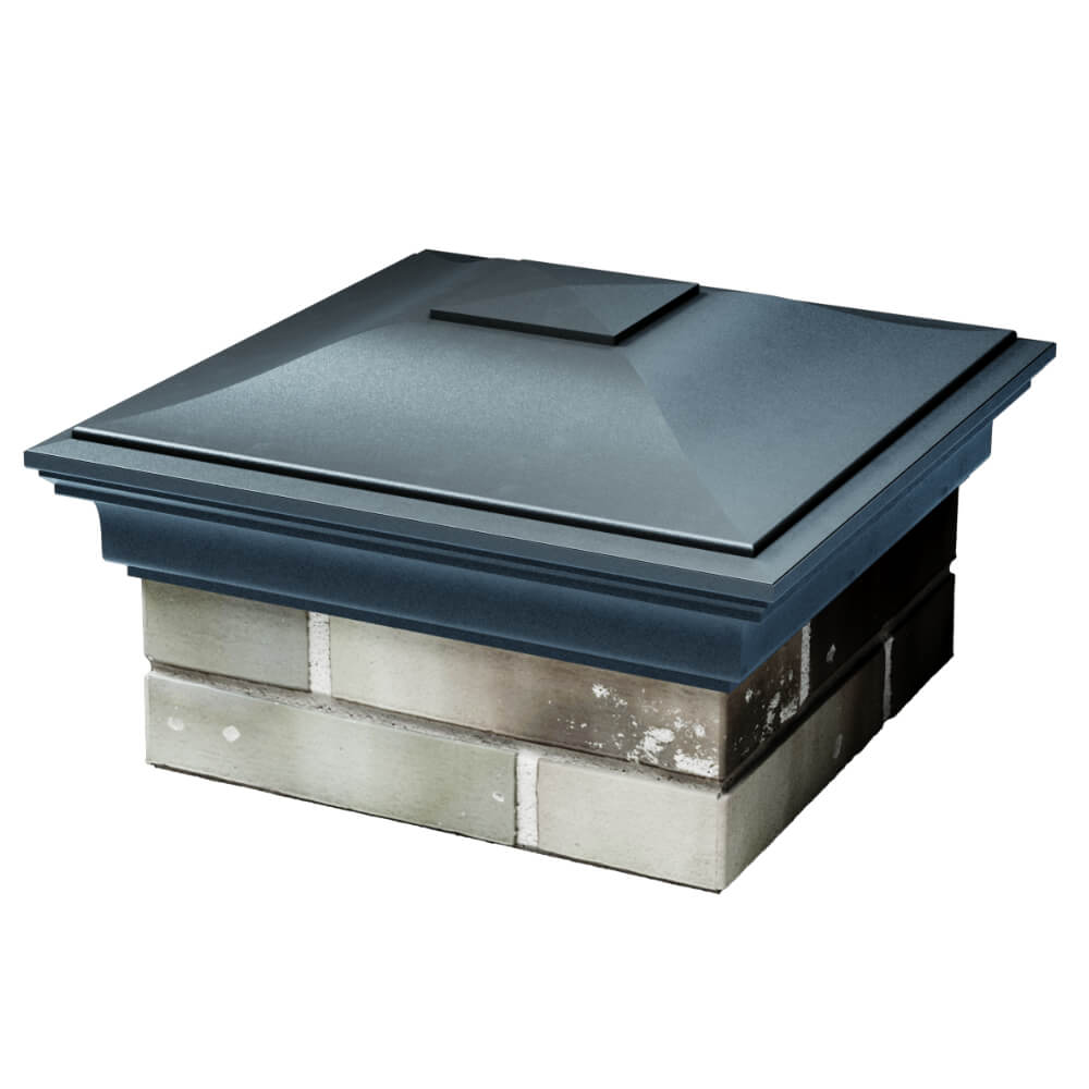 Колпак Zking Монблан Серый на столб 1.5х1.5 кирпича (385х385мм) в Киселевске фото