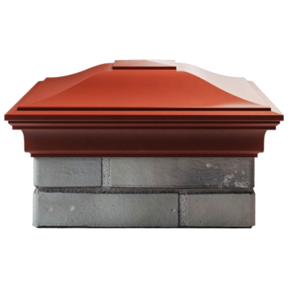 Колпак Zking Монблан Красный на столб 1.5х1.5 кирпича (385х385мм) Киселевск фото