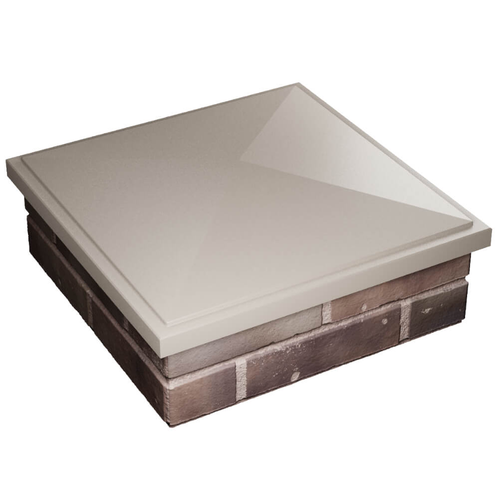 Колпак Zking БонаМоно Бежевый на столб 2х2 кирпича (515х515, 530х530мм) в Киселевске фото