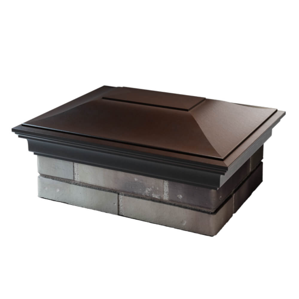 Колпак Zking Монблан Коричневый на столб 2х1.5 кирпича (515х385мм) в Киселевске фото