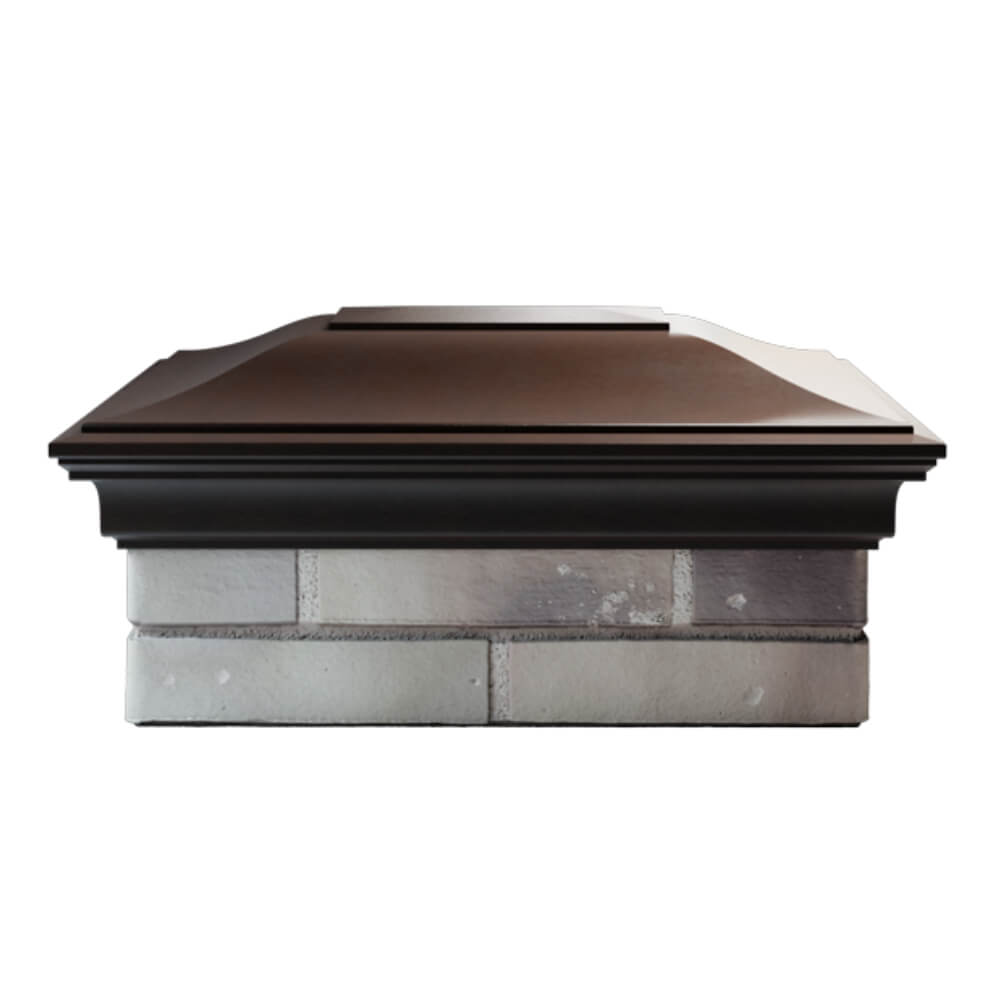 Колпак Zking Монблан Коричневый на столб 2х1.5 кирпича (515х385мм) в Киселевске фото