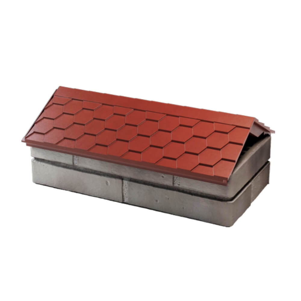 Парапет Zking Эверест Красный с посадкой на 1 кирпич (200/225/255мм) в Киселевске фото