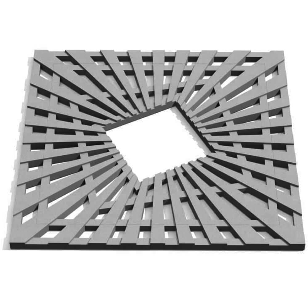 Приствольная решетка для дерева ZKING ATMOSPHERE 1.2х1.2м Серая Киселевск фото