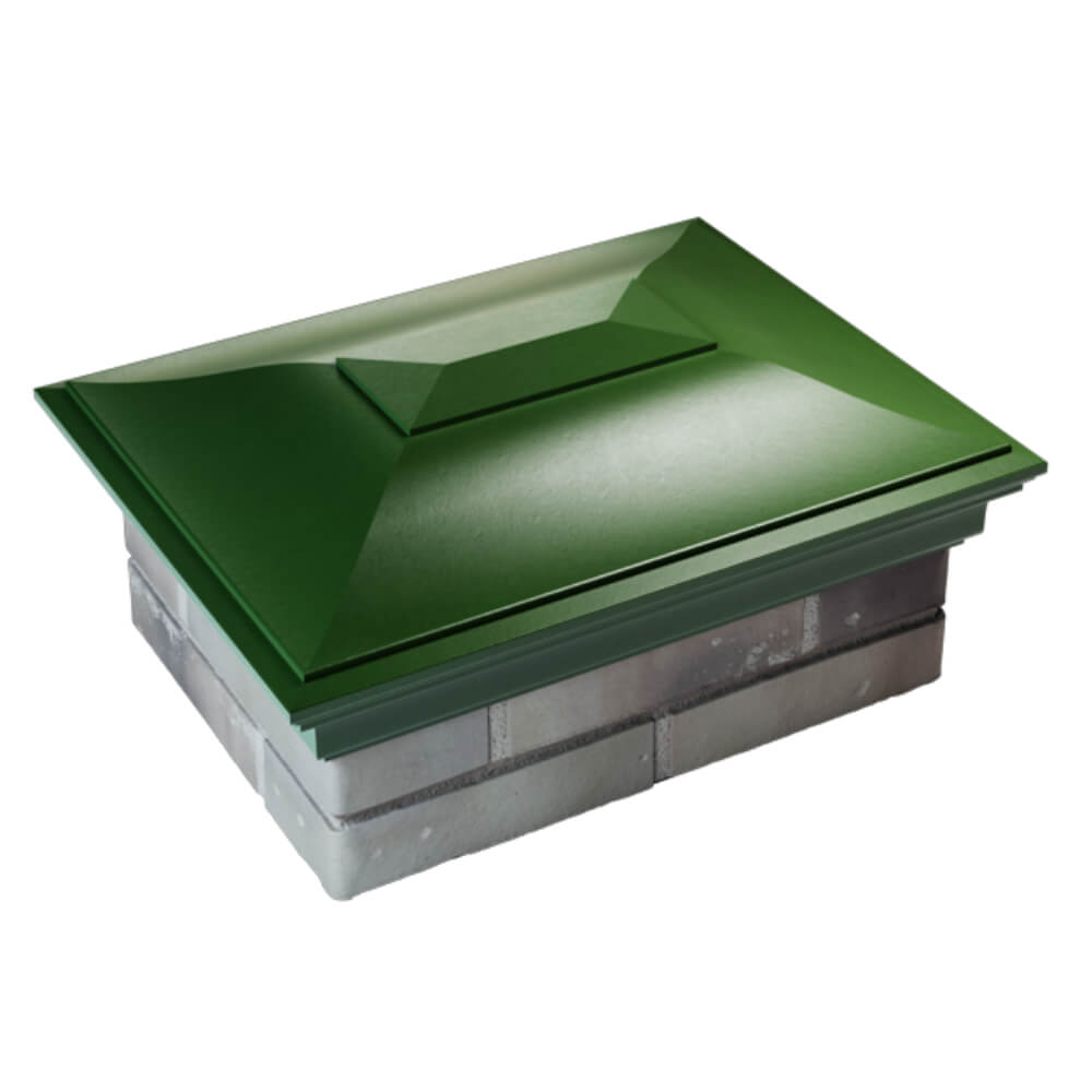 Колпак Zking Монблан Зеленый на столб 2х1.5 кирпича (515х385мм) Киселевск фото