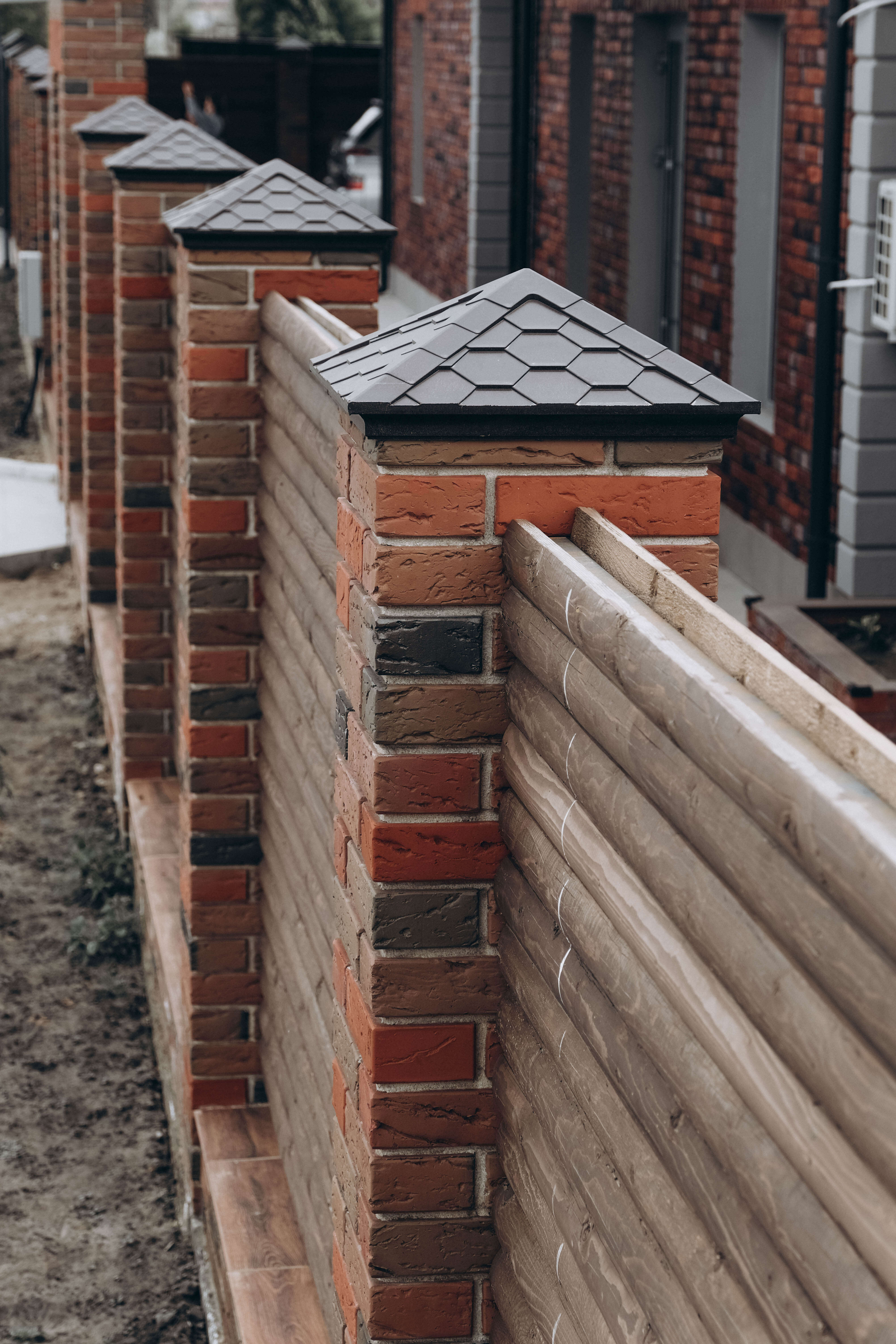 Колпак Zking Эверест Коричневый на столб 1.5х1.5 кирпича (390х390мм) в Киселевске фото