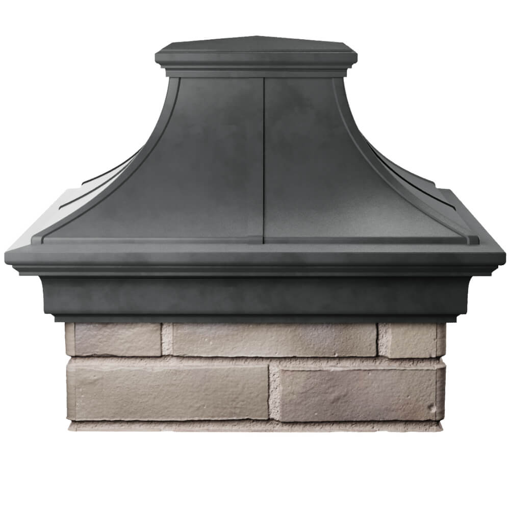 Колпак Zking Монблан Премиум Серый на столб 1.5х1.5 кирпича (385х385мм) Киселевск фото