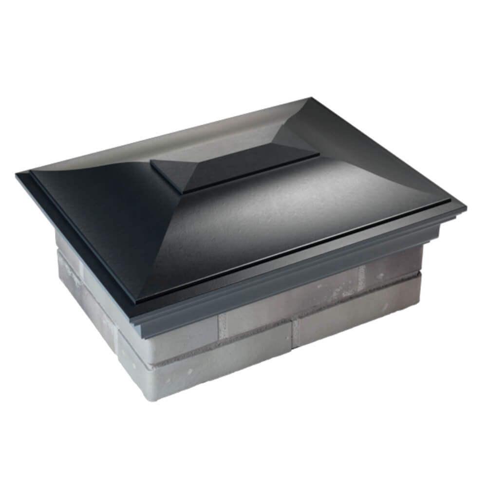 Колпак Zking Монблан Черный на столб 2х1.5 кирпича (515х385мм) Киселевск фото