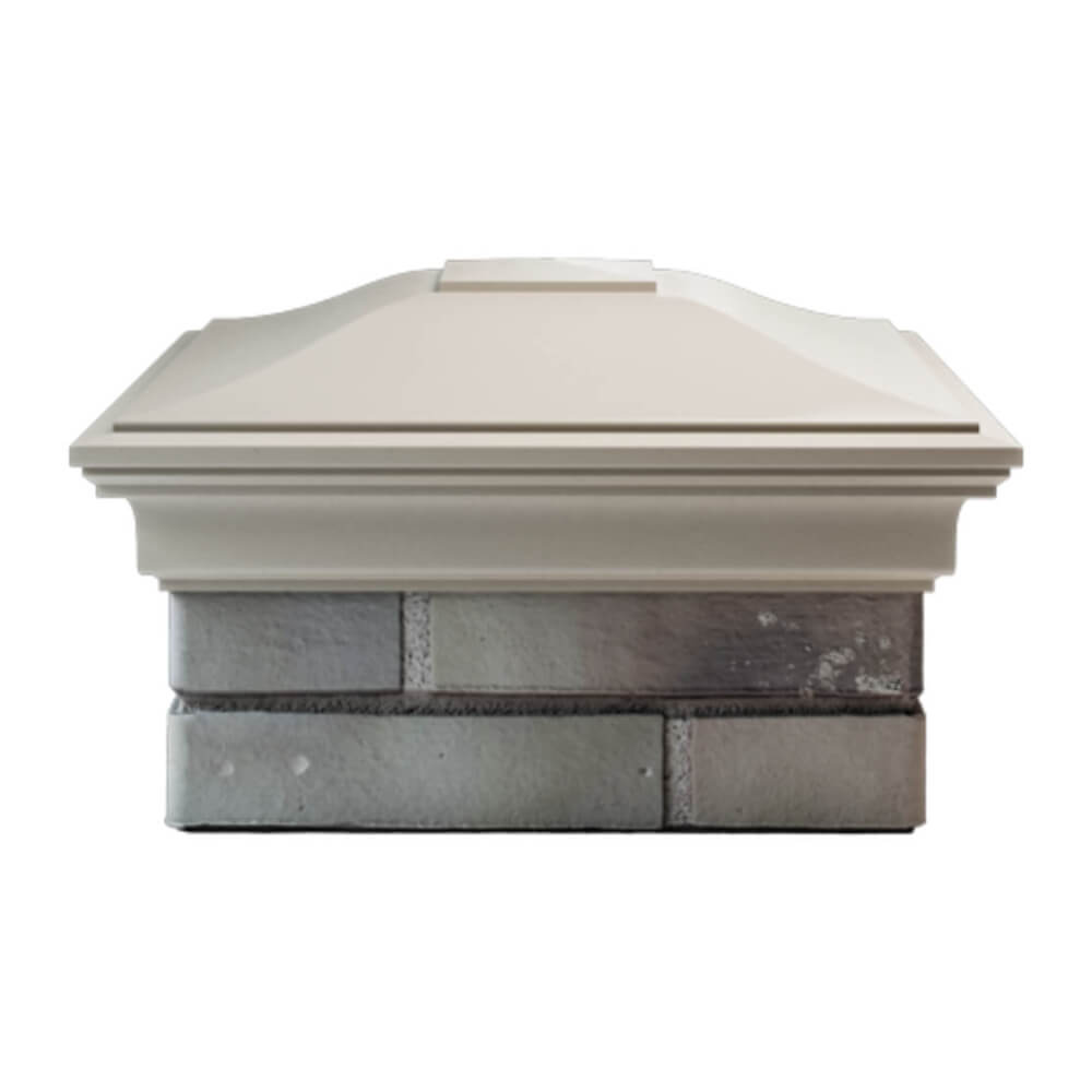 Колпак Zking Монблан Бежевый на столб 1.5х1.5 еврокирпича 0.7НФ (355х355мм) Киселевск фото