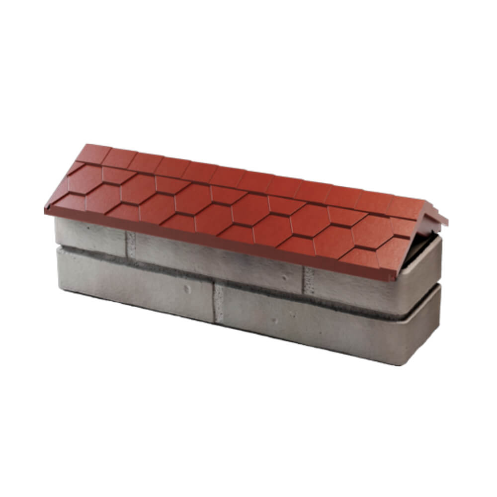 Парапет Zking Эверест Красный с посадкой на 0.5 кирпича (130мм) в Киселевске фото