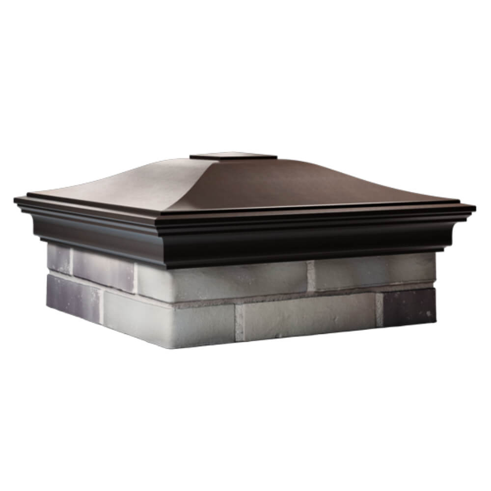 Колпак Zking Монблан Коричневый на столб 2х2 кирпича (515х515мм) в Киселевске фото