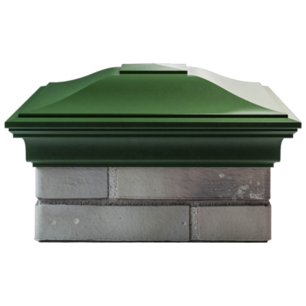 Колпак Zking Монблан Зеленый на столб 1.5х1.5 кирпича (385х385мм) Киселевск фото