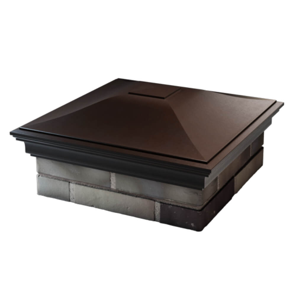 Колпак Zking Монблан Коричневый на столб 2х2 кирпича (515х515мм) в Киселевске фото