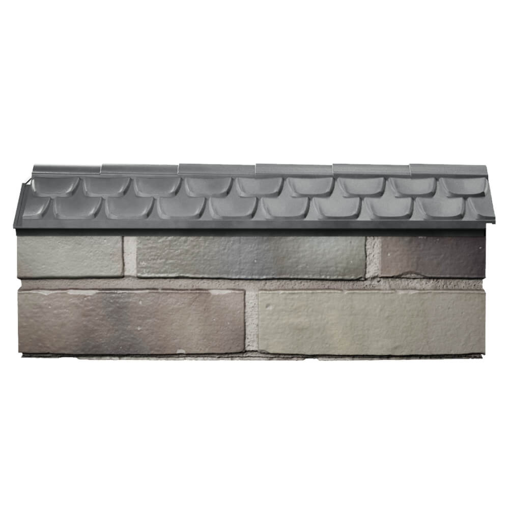 Парапет Zking Эльбрус Серый с посадкой на 0.5 кирпича (130мм) в Киселевске фото