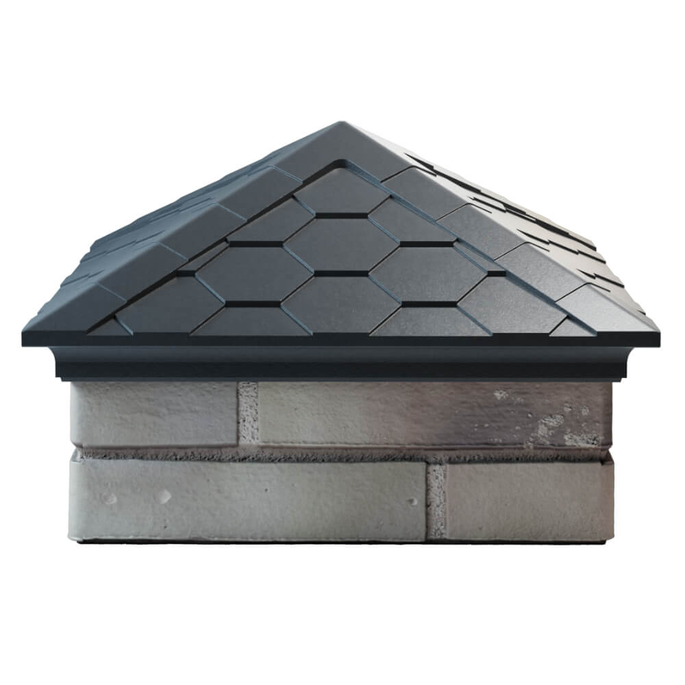 Колпак Zking Эверест Серый на столб 1.5х1.5 кирпича (390х390мм) Киселевск фото