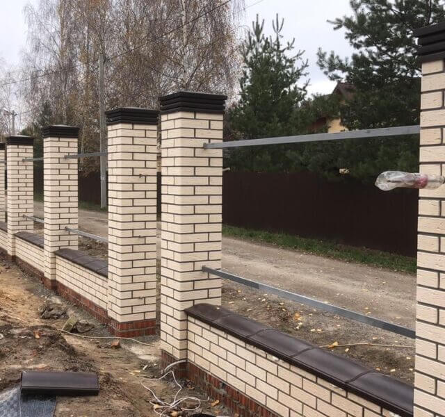 Колпак Zking Бона ХайТек Коричневый на столб 1.5х1.5 кирпича (385х385мм) в Киселевске фото