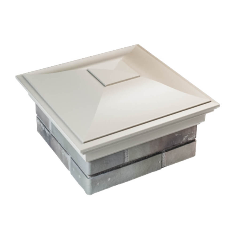 Колпак Zking Монблан Бежевый на столб 1.5х1.5 еврокирпича 0.7НФ (355х355мм) в Киселевске фото