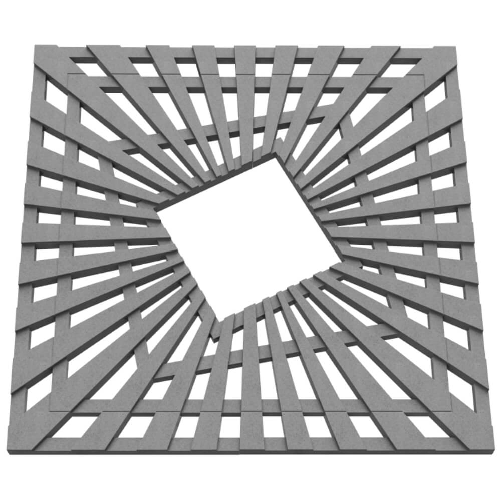 Приствольная решетка для дерева ZKING ATMOSPHERE 1.2х1.2м Серая в Киселевске фото