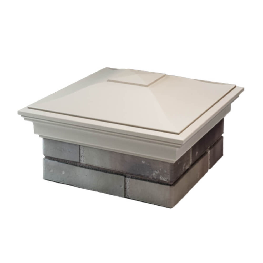 Колпак Zking Монблан Бежевый на столб 1.5х1.5 еврокирпича 0.7НФ (355х355мм) в Киселевске фото