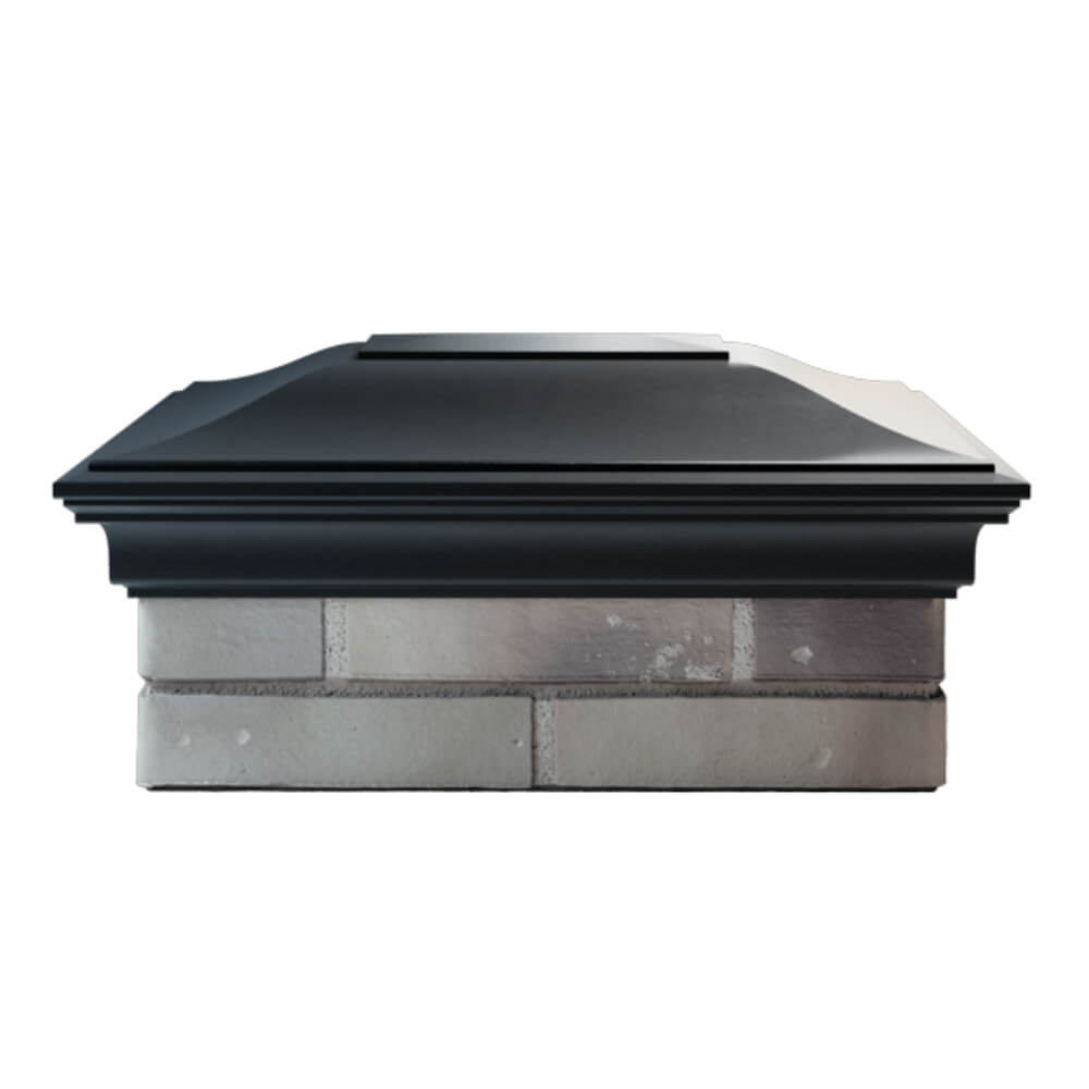Колпак Zking Монблан Черный на столб 2х1.5 кирпича (515х385мм) в Киселевске фото