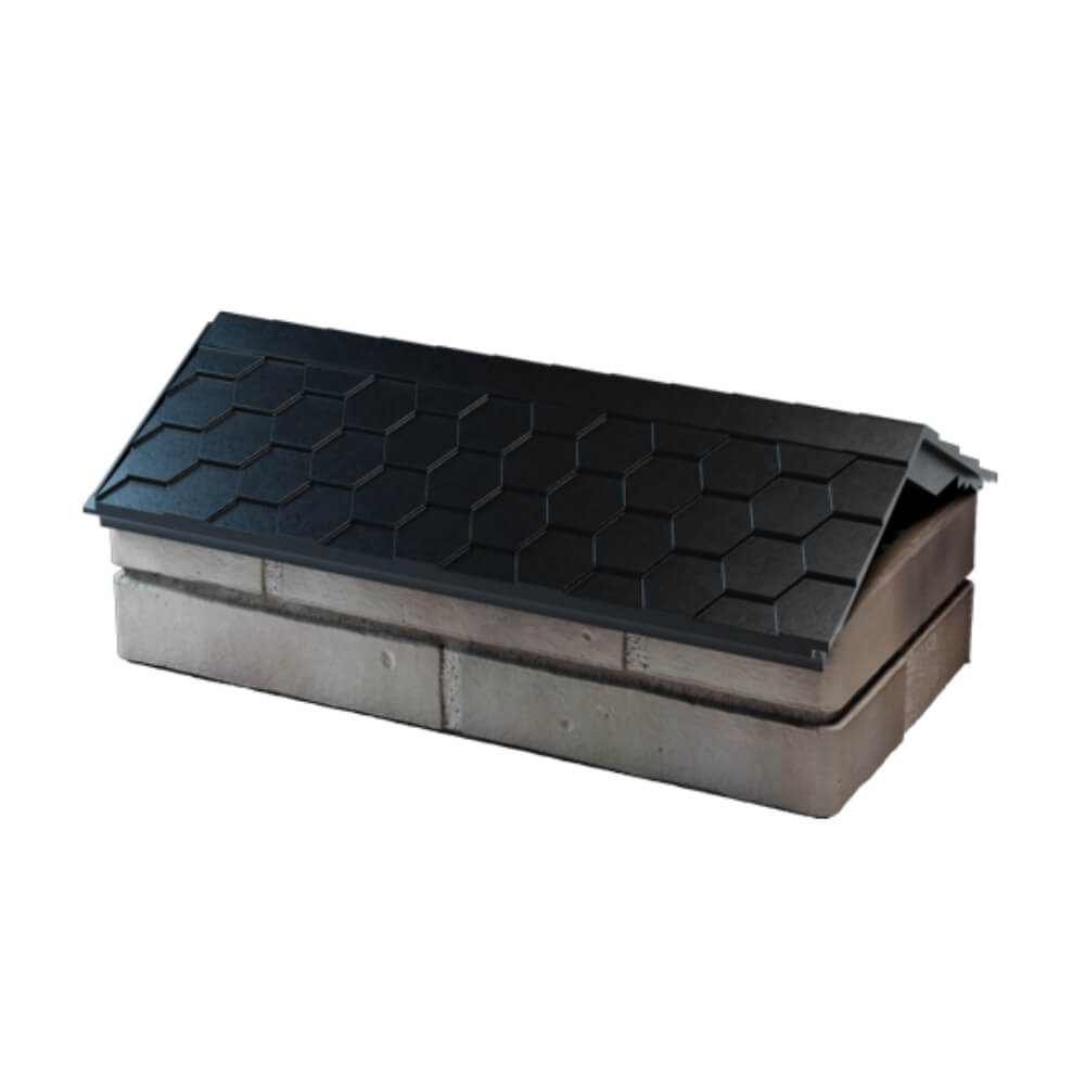 Парапет Zking Эверест Черный с посадкой на 1 кирпич (200/225/255мм) в Киселевске фото