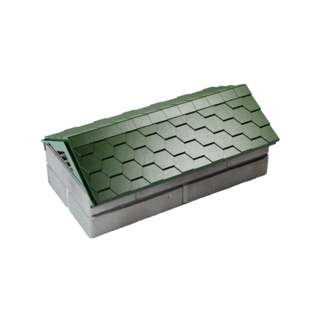 Парапет Zking Эверест Зеленый с посадкой на 1 кирпич (200/225/255мм) в Киселевске фото