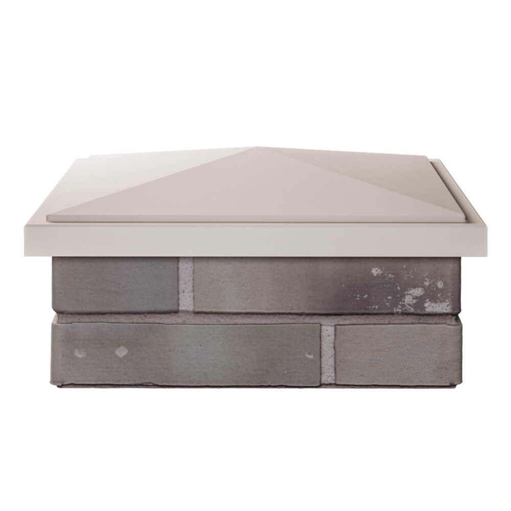 Колпак Zking БонаМоно Бежевый на столб 1.5х1.5 кирпича (385х385, 400х400мм) Киселевск фото