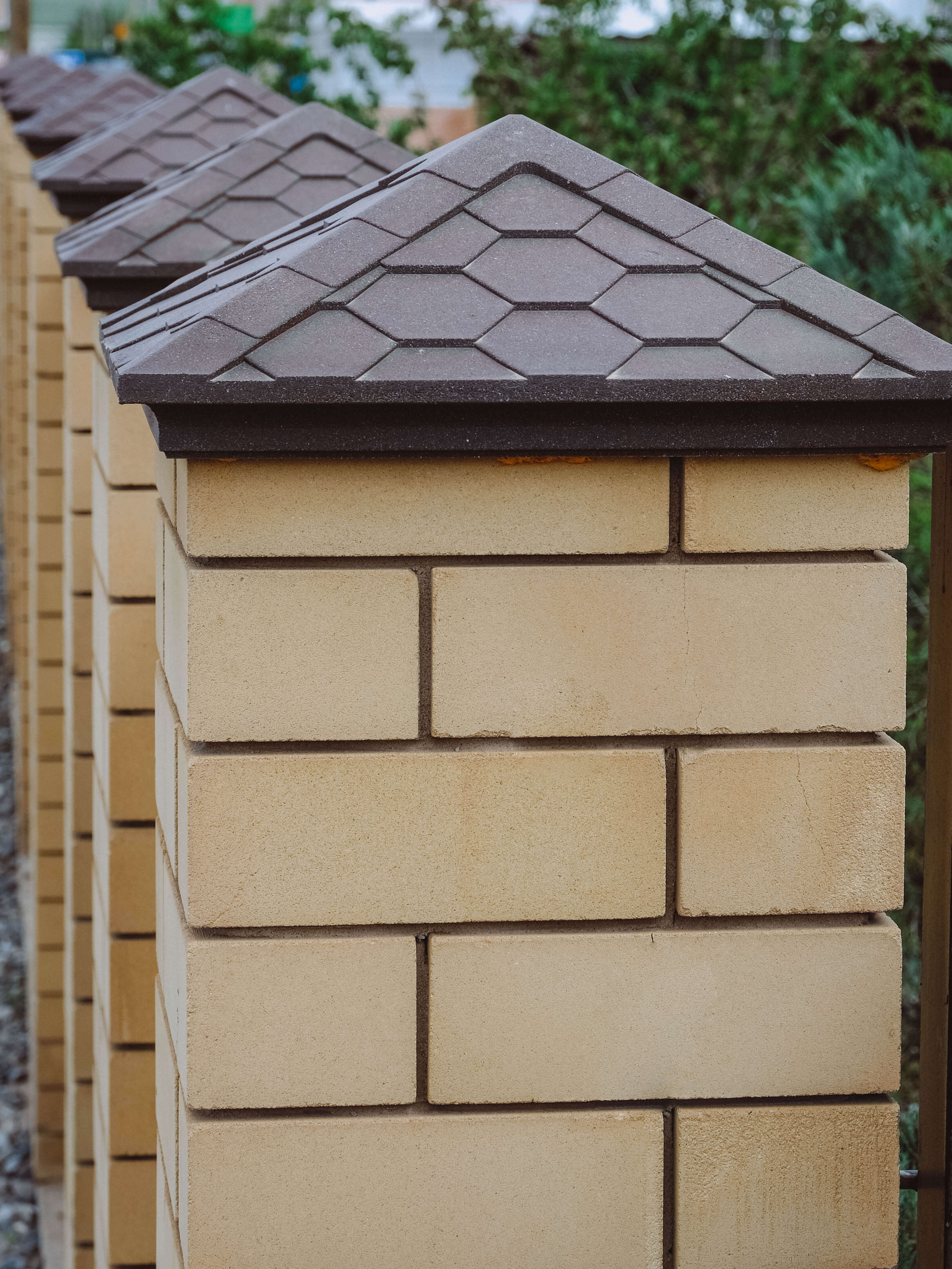 Колпак Zking Эверест Коричневый на столб 1.5х1.5 кирпича (390х390мм) в Киселевске фото