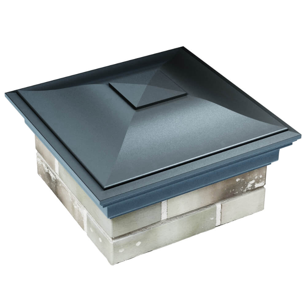 Колпак Zking Монблан Серый на столб 1.5х1.5 кирпича (385х385мм) в Киселевске фото