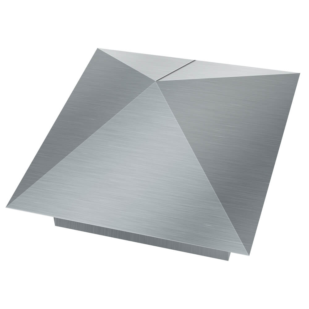 Колпак металлический 380х380мм оцинкованный заборный Киселевск фото