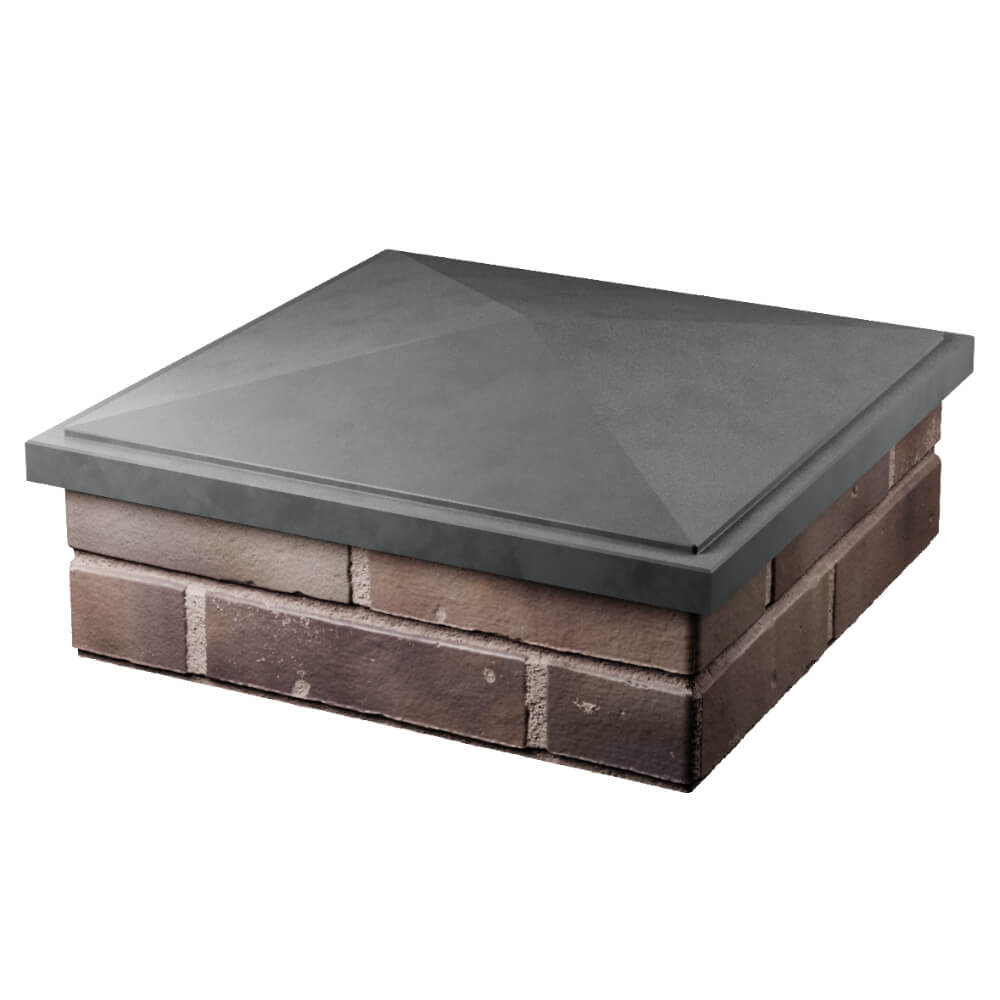 Колпак Zking БонаМоно Серый на столб 2х2 кирпича (515х515, 530х530мм) в Киселевске фото