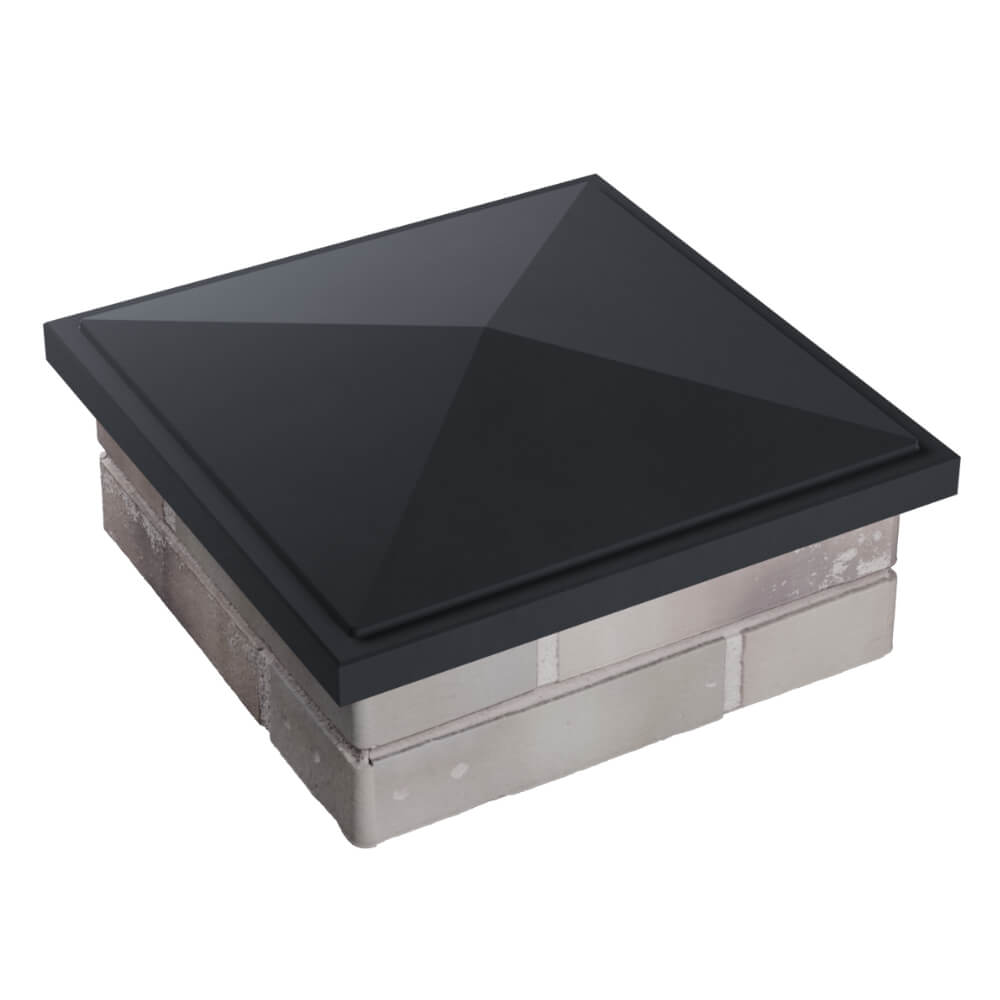 Колпак Zking БонаМоно Серый на столб 1.5х1.5 кирпича (385х385, 400х400мм) в Киселевске фото