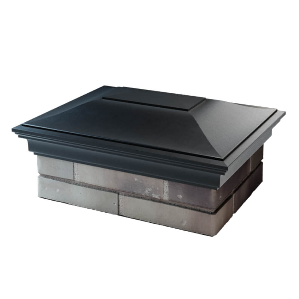 Колпак Zking Монблан Черный на столб 2х1.5 кирпича (515х385мм) в Киселевске фото