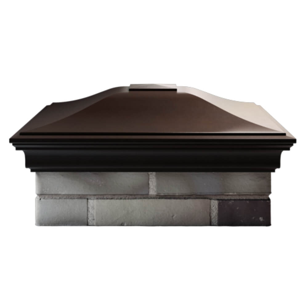 Колпак Zking Монблан Коричневый на столб 2х2 кирпича (515х515мм) в Киселевске фото