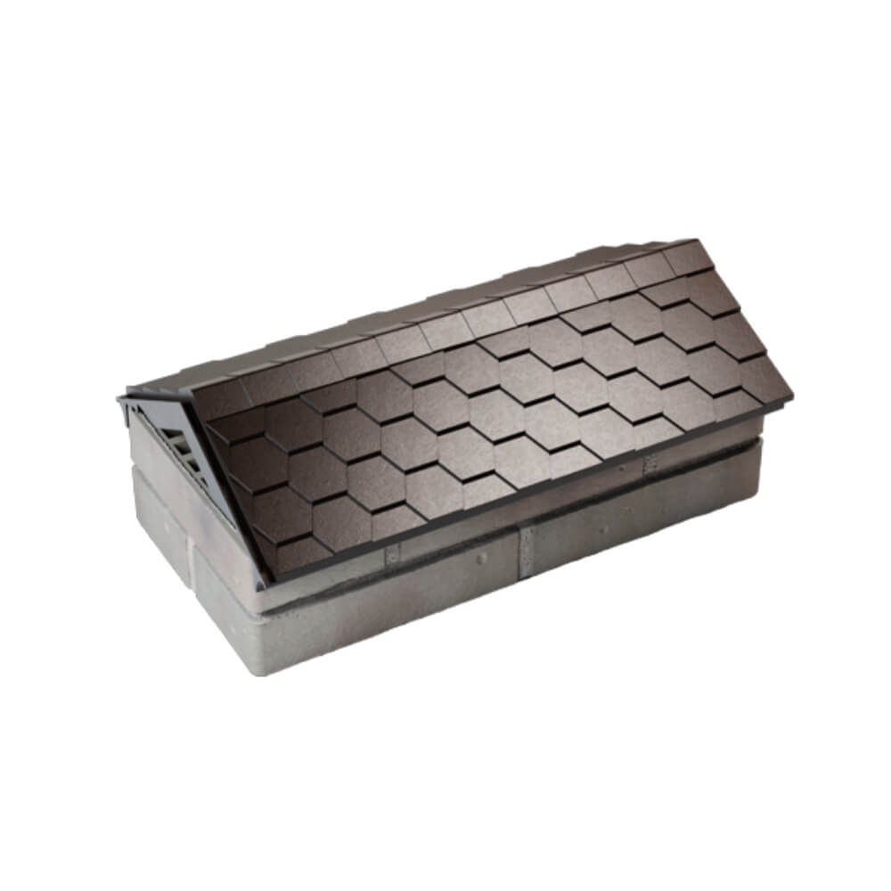 Парапет Zking Эверест Коричневый с посадкой на 1 кирпич (200/225/255мм) в Киселевске фото