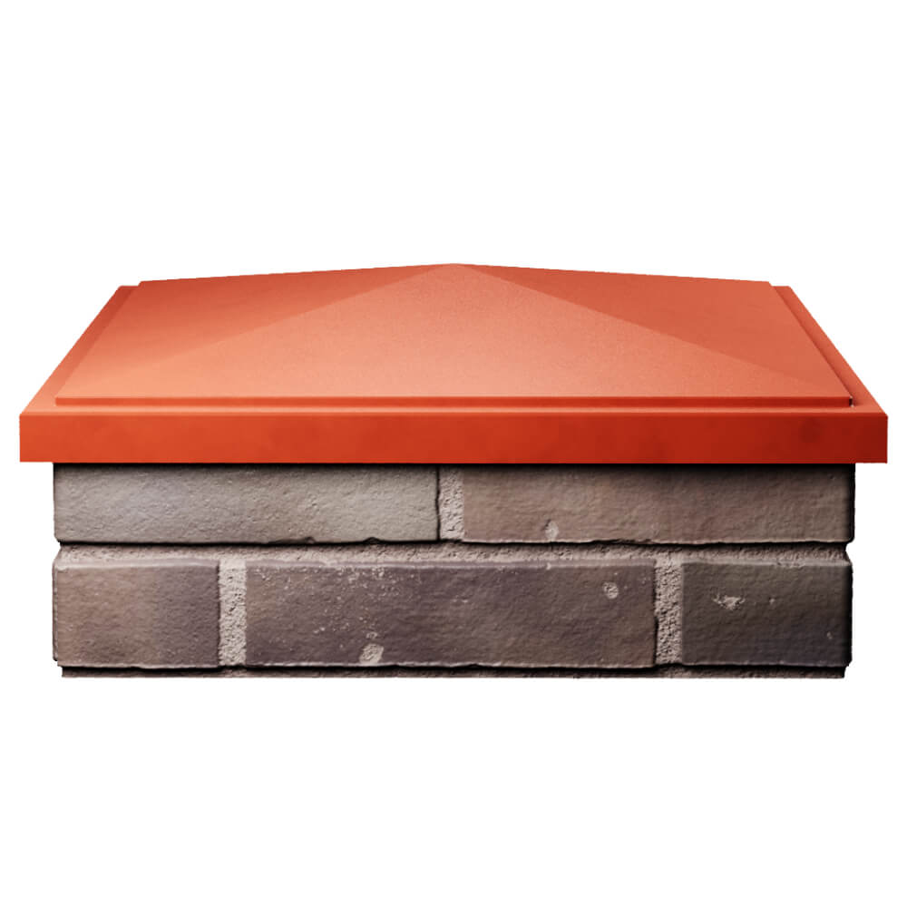 Колпак Zking БонаМоно Красный на столб 2х2 кирпича (515х515, 530х530мм) Киселевск фото