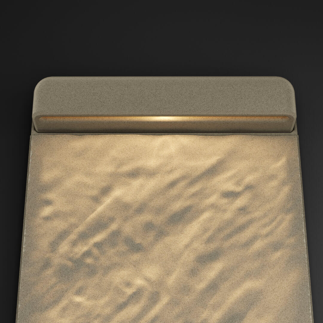 LED Светильник для шаговой плиты STONE Светлая Галька 330х75х98мм в Киселевске фото