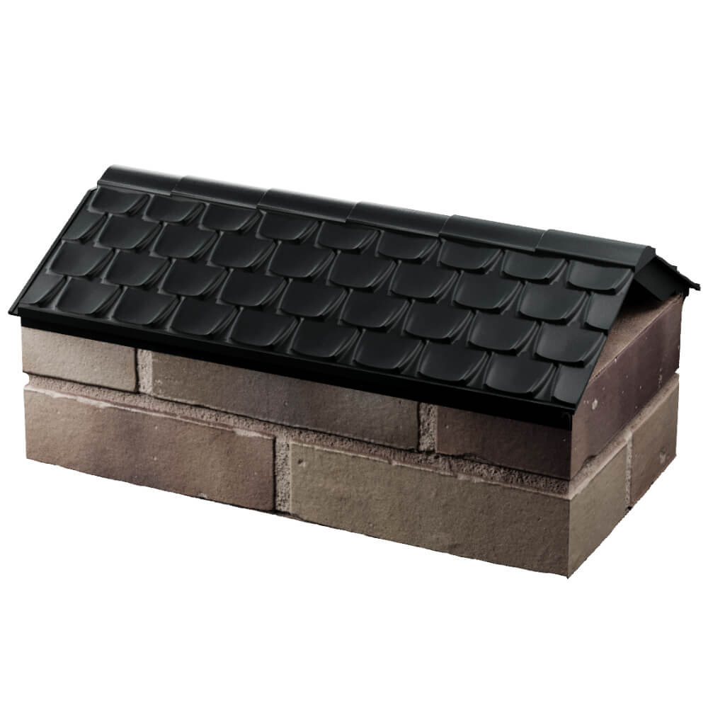 Парапет Zking Эльбрус Черный с посадкой на 1 кирпич (255мм) в Киселевске фото