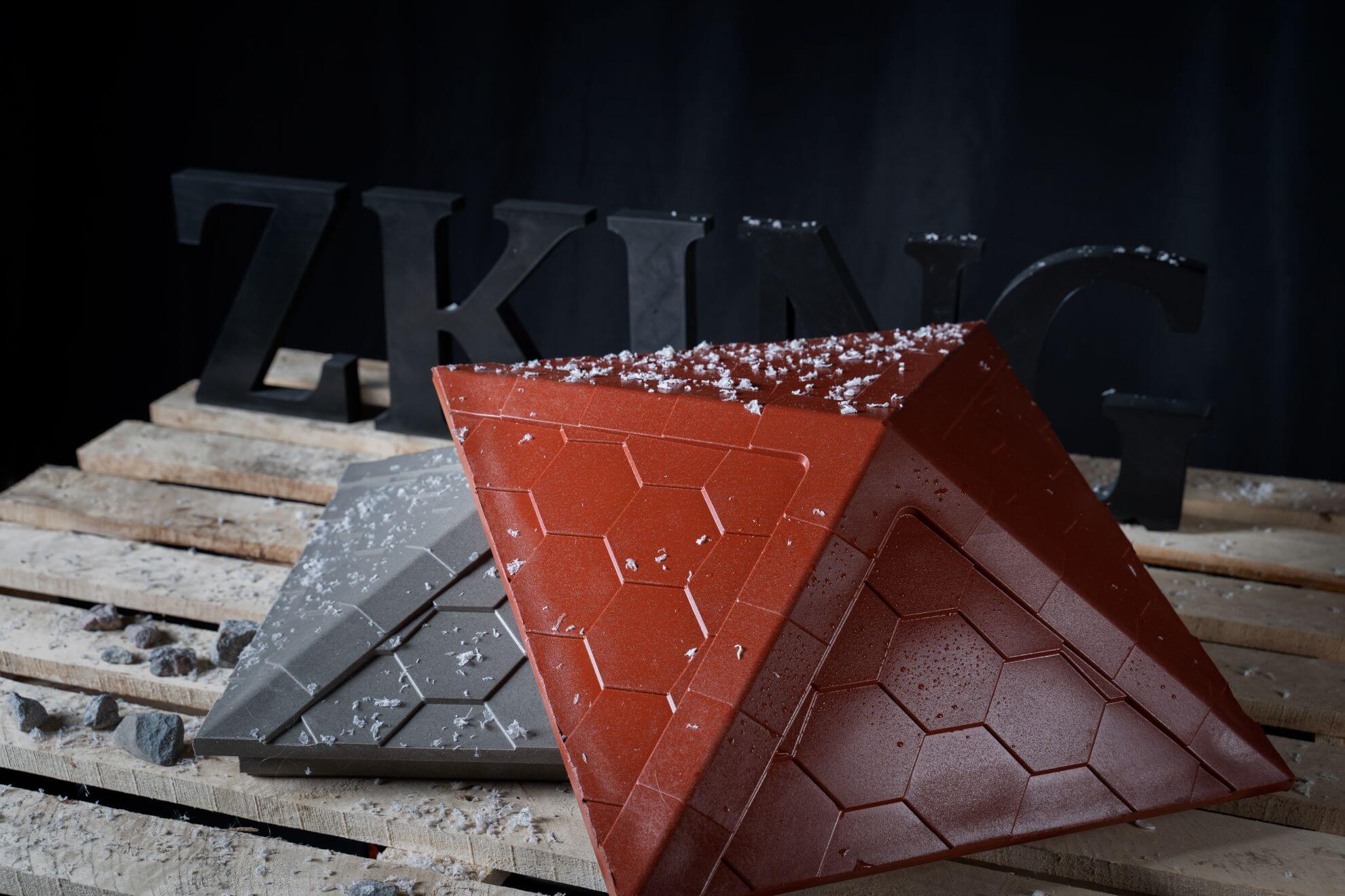 Колпак Zking Эверест Красный на столб 1.5х1.5 кирпича (390х390мм) в Киселевске фото