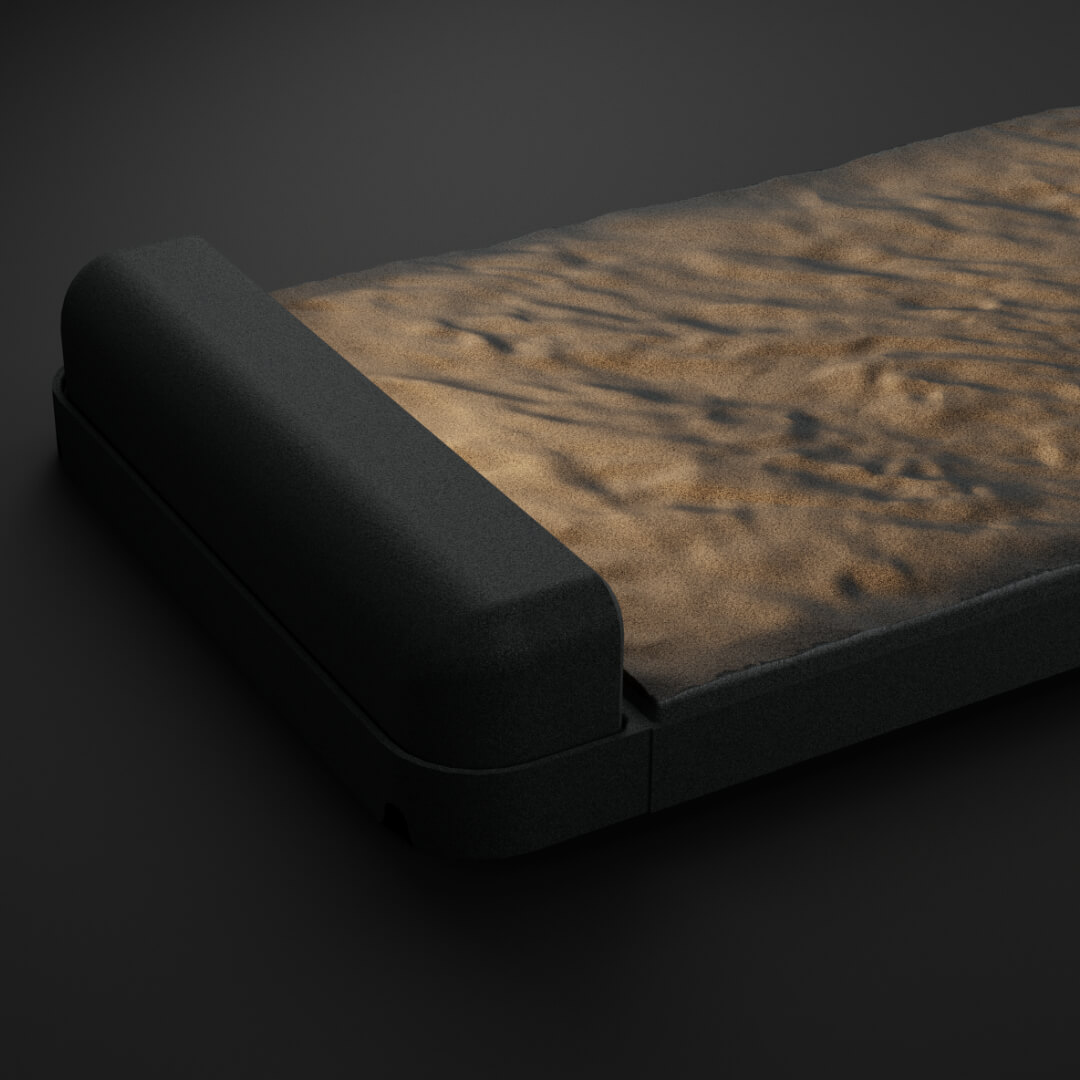 LED Светильник для шаговой плиты STONE Графитовый Серый 330х75х98мм в Киселевске фото