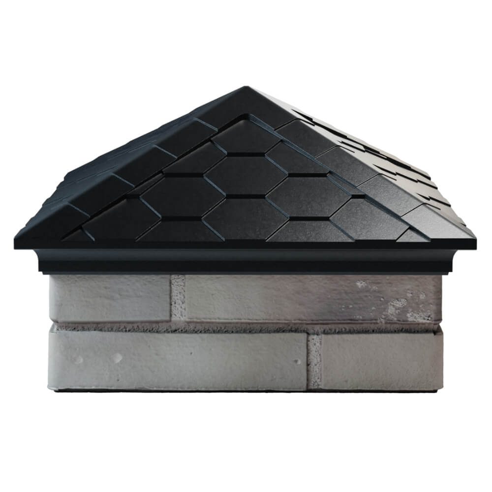 Колпак Zking Эверест Черный на столб 1.5х1.5 кирпича (390х390мм) Киселевск фото