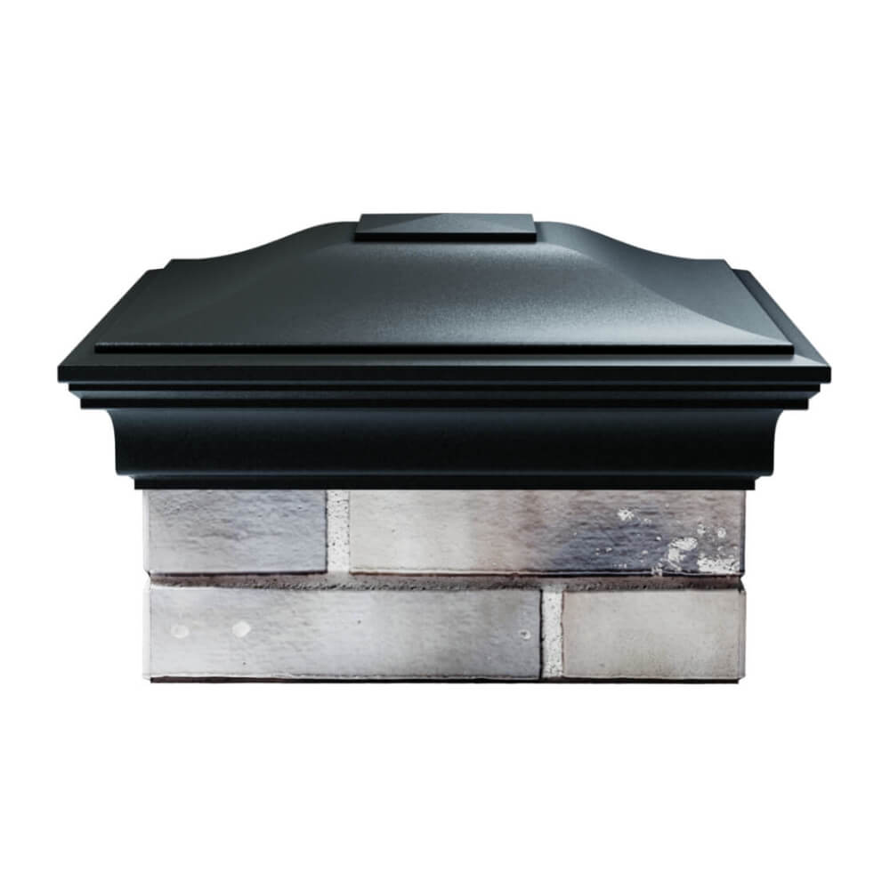 Колпак Zking Монблан Черный на столб 1.5х1.5 еврокирпича 0.7НФ (355х355мм) Киселевск фото