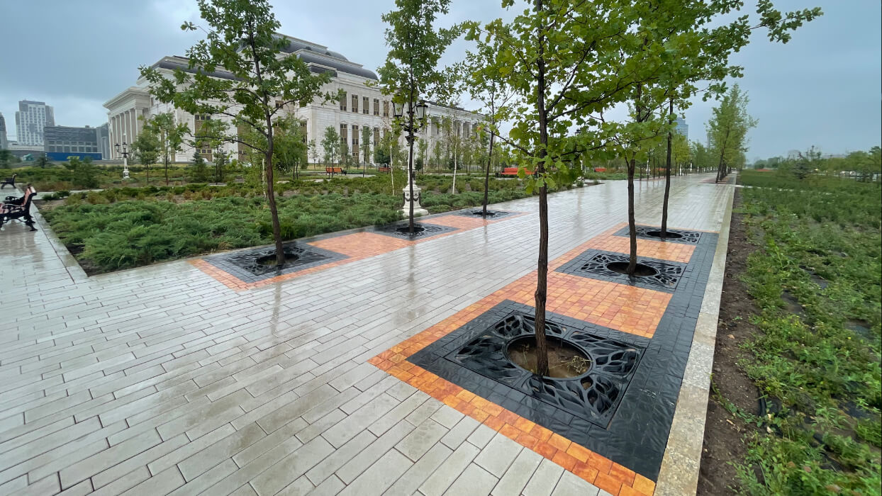 Приствольная решетка для дерева ZKING CRUST 1.2х1.2м Черная в Киселевске фото