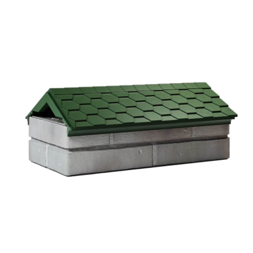 Парапет Zking Эверест Зеленый с посадкой на 1 кирпич (200/225/255мм) Киселевск фото