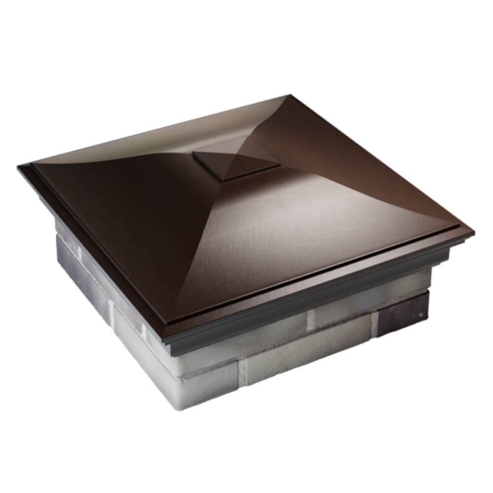 Колпак Zking Монблан Коричневый на столб 2х2 кирпича (515х515мм) Киселевск фото