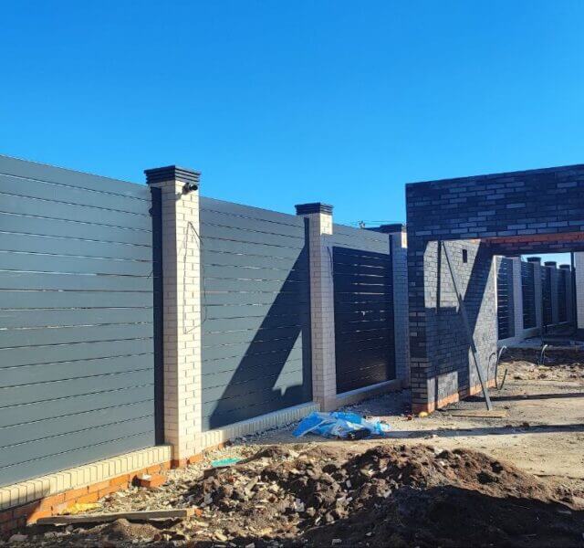 Колпак Zking Бона ХайТек Серый на столб 1.5х1.5 кирпича (385х385мм) в Киселевске фото