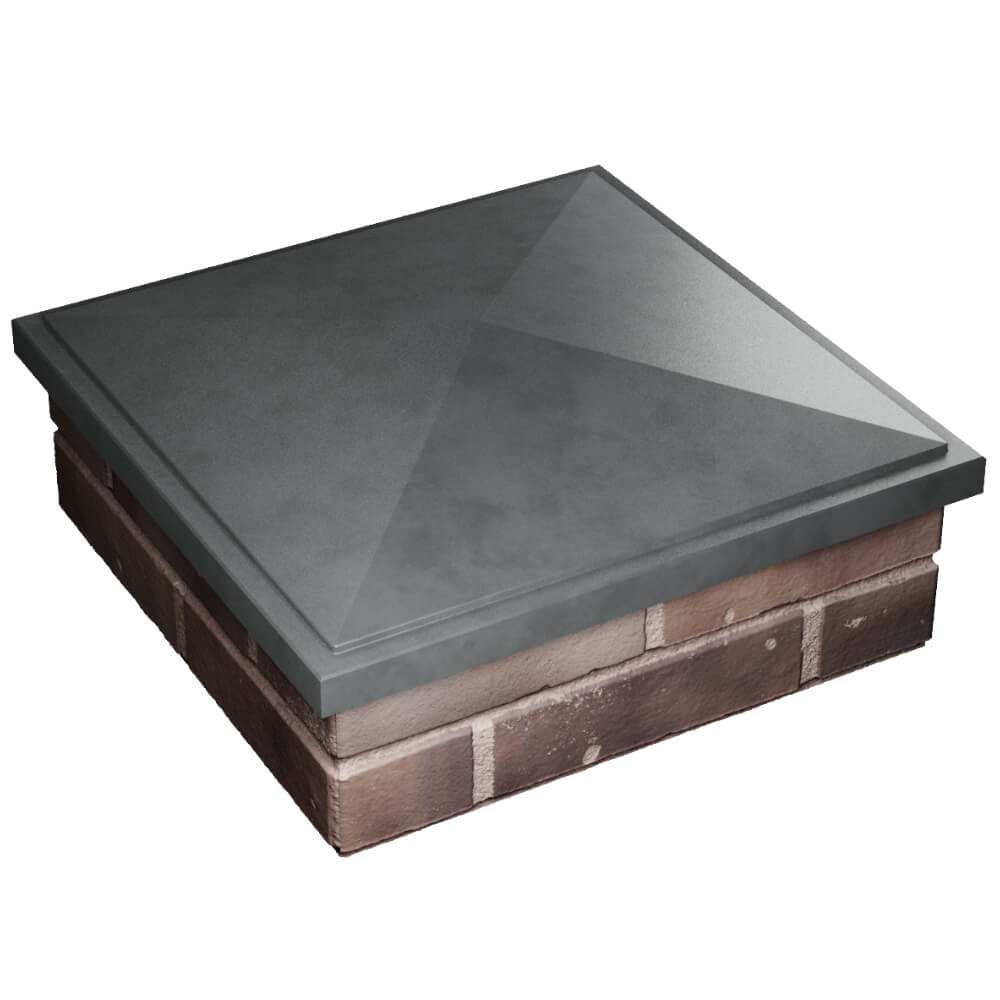 Колпак Zking БонаМоно Серый на столб 2х2 кирпича (515х515, 530х530мм) в Киселевске фото