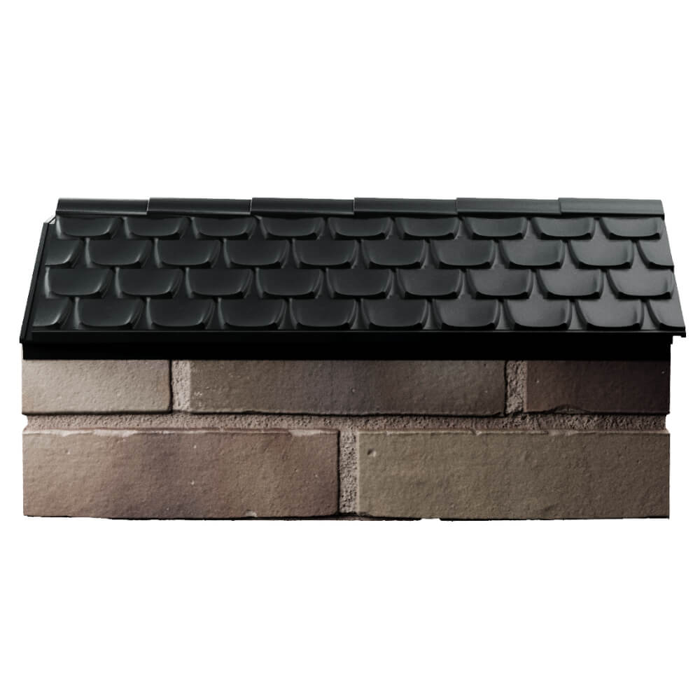 Парапет Zking Эльбрус Черный с посадкой на 1 кирпич (255мм) в Киселевске фото